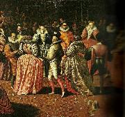 unknow artist evening ball for  the wedding of the duc de joyeuse. oil painting reproduction